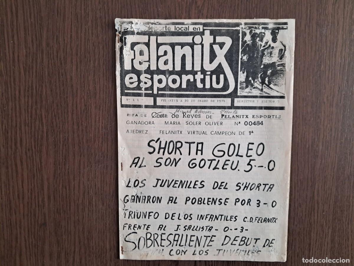 Coleccionismo de revistas y peri&oacute;dicos: revista de deportes, Felanitx esportiu, n&ordm; 112, 10 de enero 1984, Mallorca.