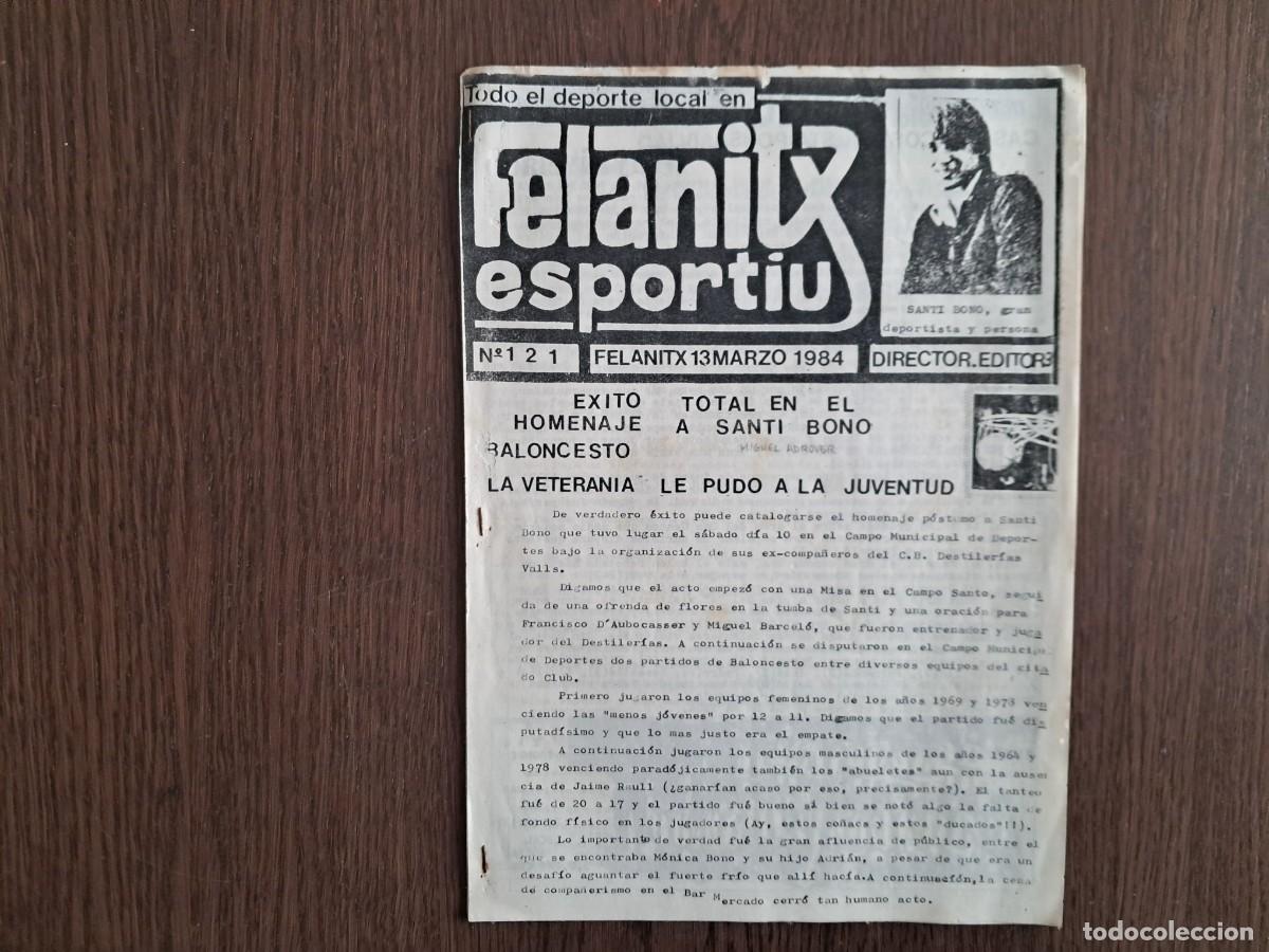 Coleccionismo de revistas y peri&oacute;dicos: revista de deportes, Felanitx esportiu, n&ordm; 121, 13 de marzo 1984, Mallorca.