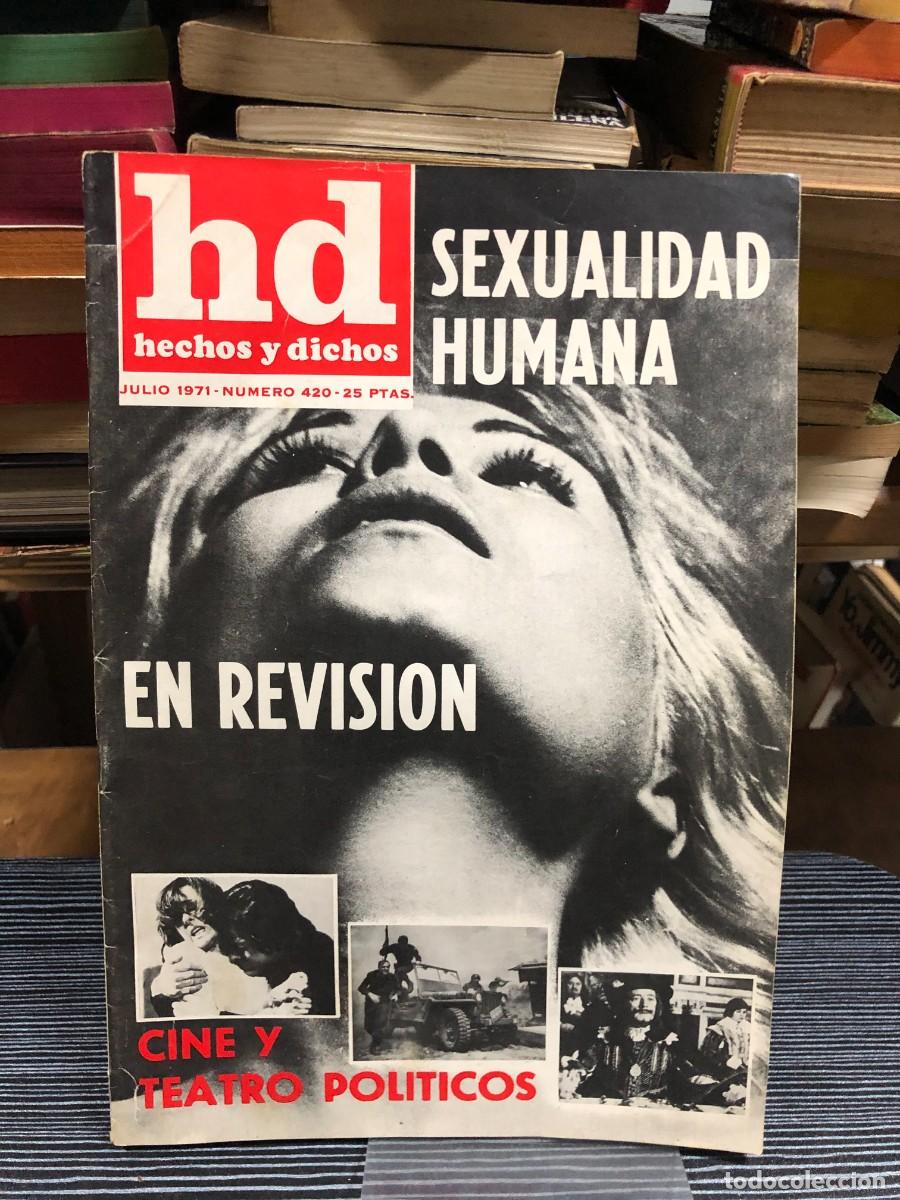 Coleccionismo de revistas y peri&oacute;dicos: Hechos y Dichos (hd) Revisi&oacute;n de la sexualidad, cine y teatro pol&iacute;ticos.