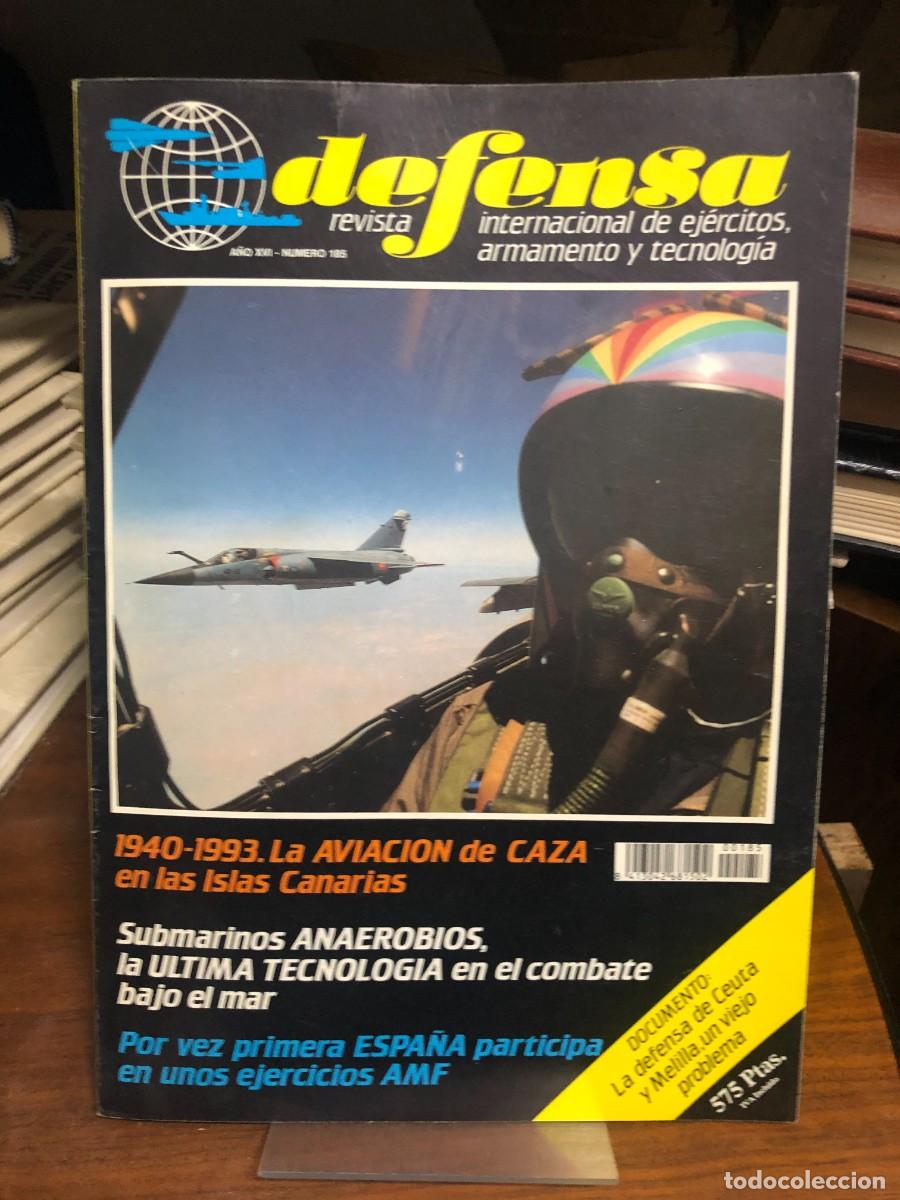 Coleccionismo de revistas y peri&oacute;dicos: Defensa (A&ntilde;o XVI, N&ordm; 185) Aviaci&oacute;n de Caza en Canarias (1940-1993): Submarinos anaerobios y document