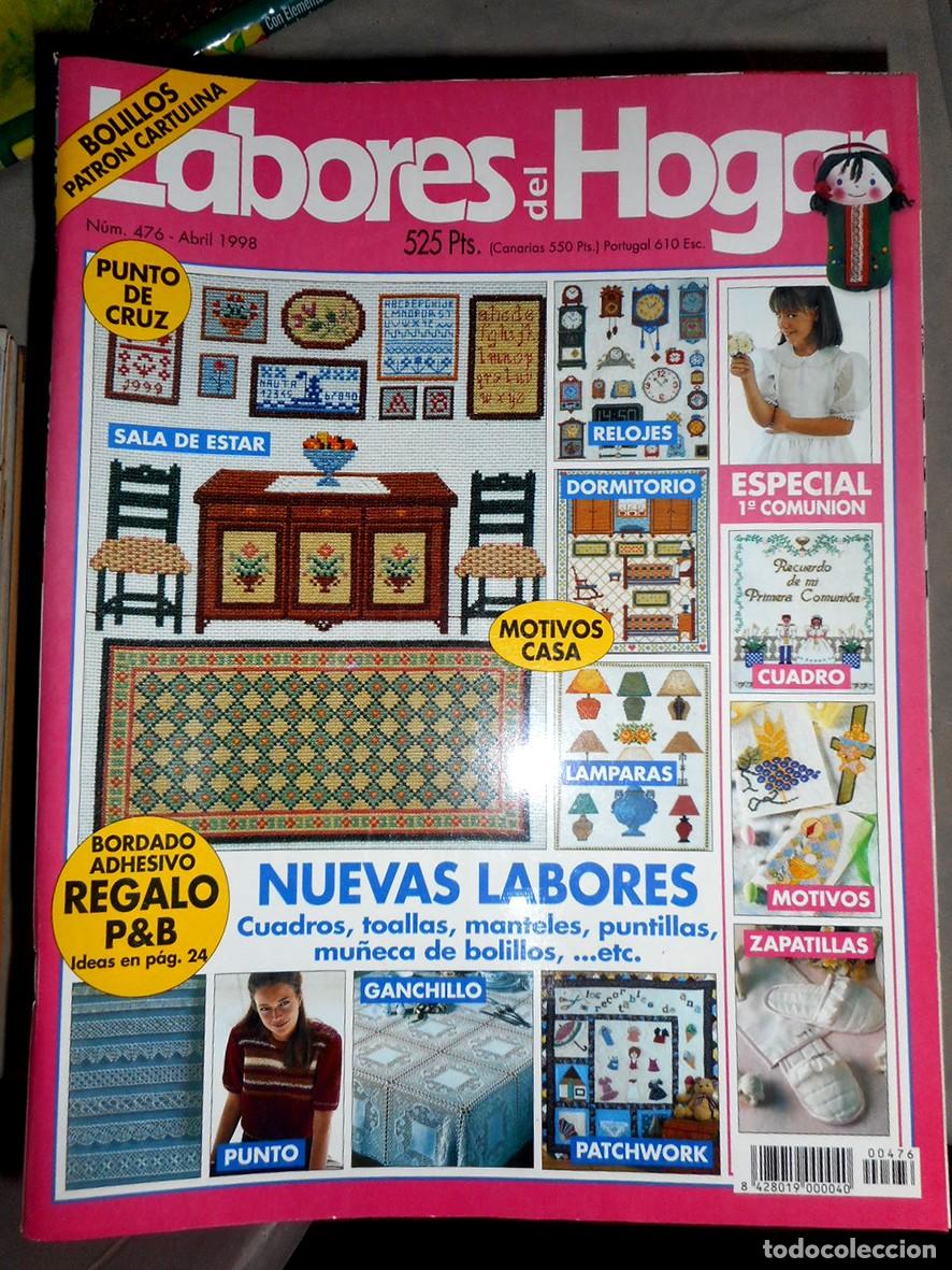 Coleccionismo de revistas y peri&oacute;dicos: REVISTA LABORES DEL HOGAR N&ordm;476 (ABRIL 1998) -INCLUYE PATRONES-