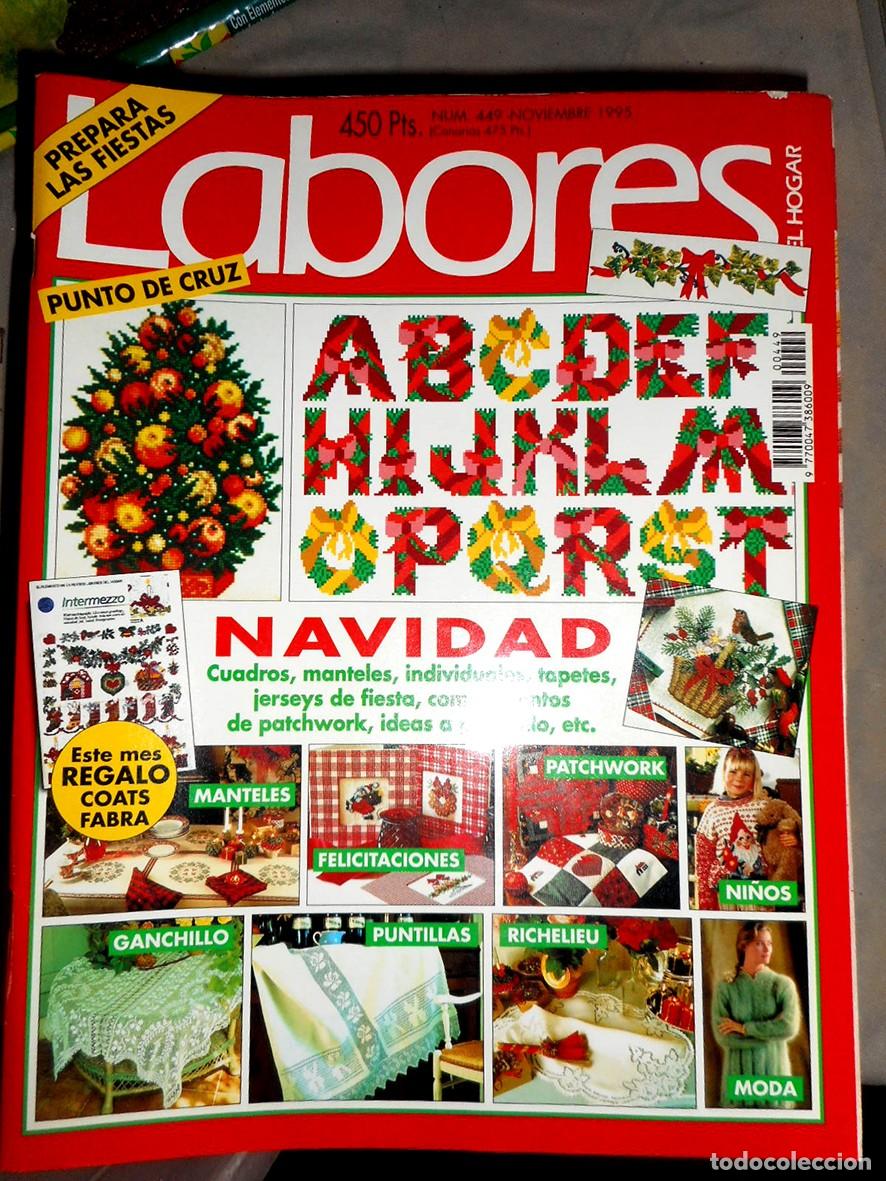 Coleccionismo de revistas y peri&oacute;dicos: REVISTA LABORES DEL HOGAR N&ordm;449 (NOVIEMBRE 1995) -INCLUYE PATRONES-