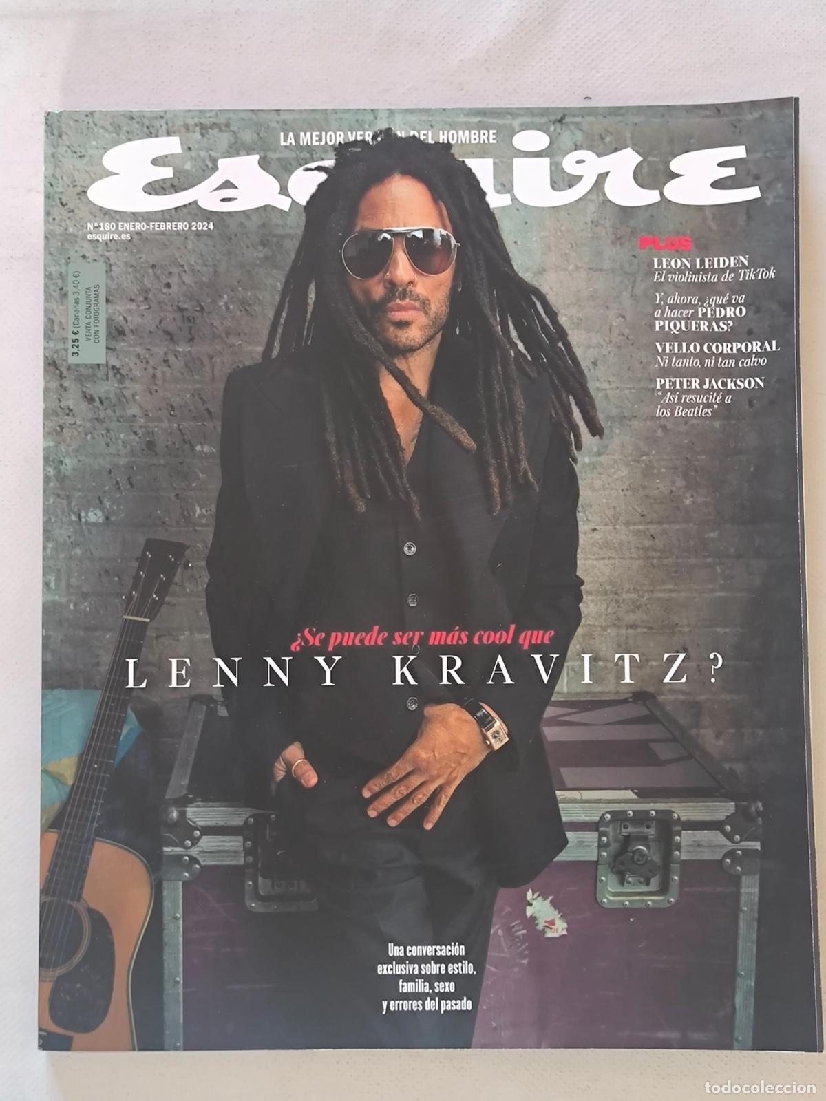 Coleccionismo de revistas y peri&oacute;dicos: ESQUIRE N&ordm; 180 - ENERO / FEBRERO 2024 - LENNY KRAVITZ (B)
