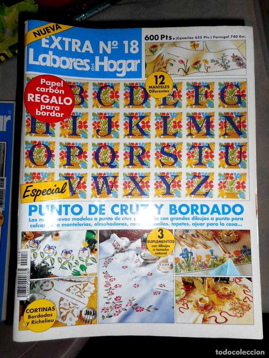 Coleccionismo de revistas y peri&oacute;dicos: REVISTA LABORES DEL HOGAR EXTRA N&ordm;18 -ESPECIAL PUNTO DE CRUZ Y BORDADO-