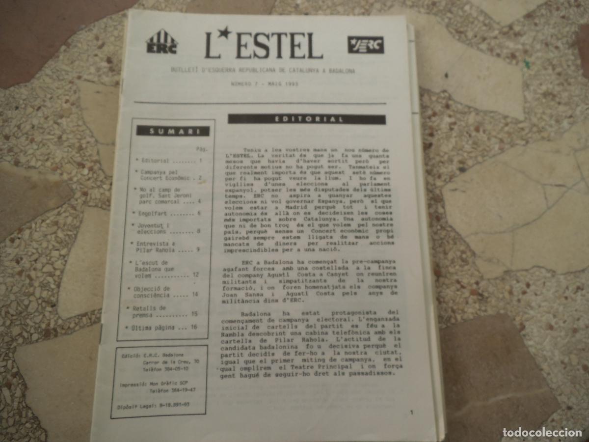 Coleccionismo de revistas y peri&oacute;dicos: l'estel n&ordm; 7, 1993, no al camp de golf a sant jeroni de la mutra, objeccio de consciencia