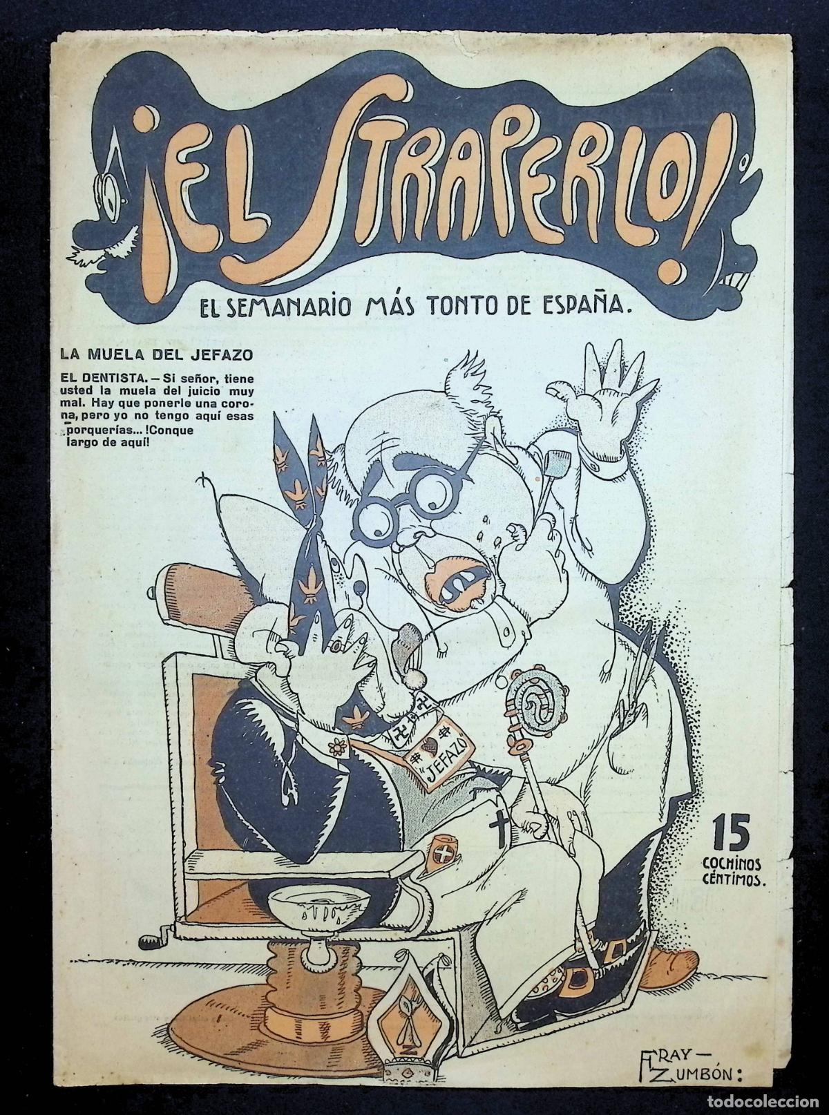 Coleccionismo de revistas y peri&oacute;dicos: &iexcl;EL STRAPERLO! EL SEMANARIO M&Aacute;S TONTO DE ESPA&Ntilde;A. A&Ntilde;O I, 4 DE ABRIL 1936, N&Uacute;M. 3