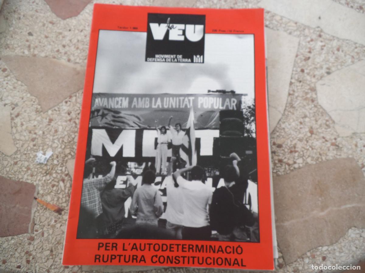 Coleccionismo de revistas y peri&oacute;dicos: la veu de la terra, 1989, ester marti, per l'autodeterminacio ruptura constitucional