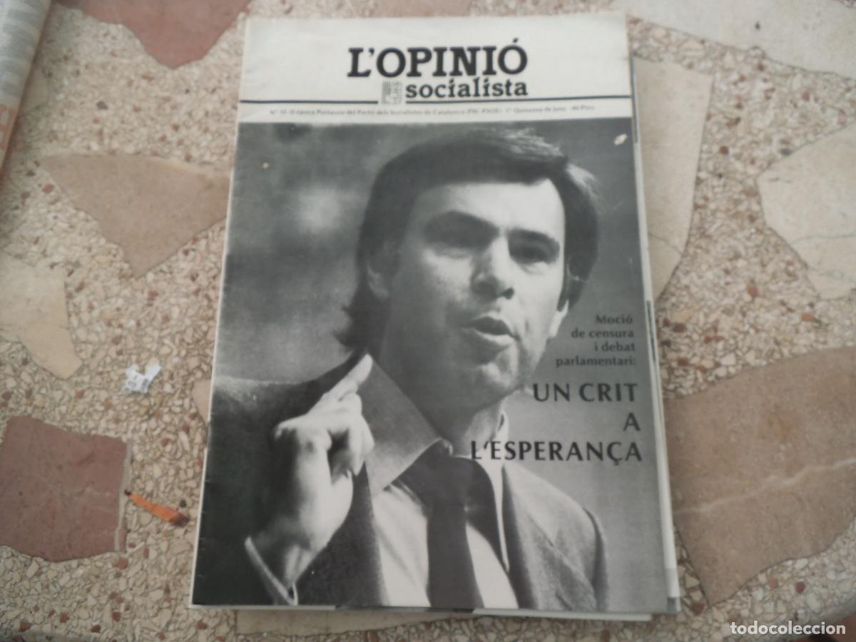 Coleccionismo de revistas y peri&oacute;dicos: l'opinio socialista n&ordm; 35, mocio de censura i debat parlamentari, un crit a l'esperan&ccedil;a 1980