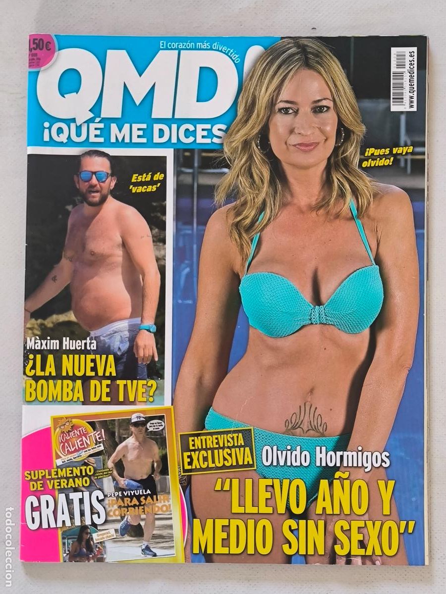 Coleccionismo de revistas y peri&oacute;dicos: REVISTA &iexcl;QUE ME DICES! N&ordm; 1008 - 9 DE JULIO 2016 - QMD! - MAXIM HUERTA, OLVIDO HORMIGOS (AS)