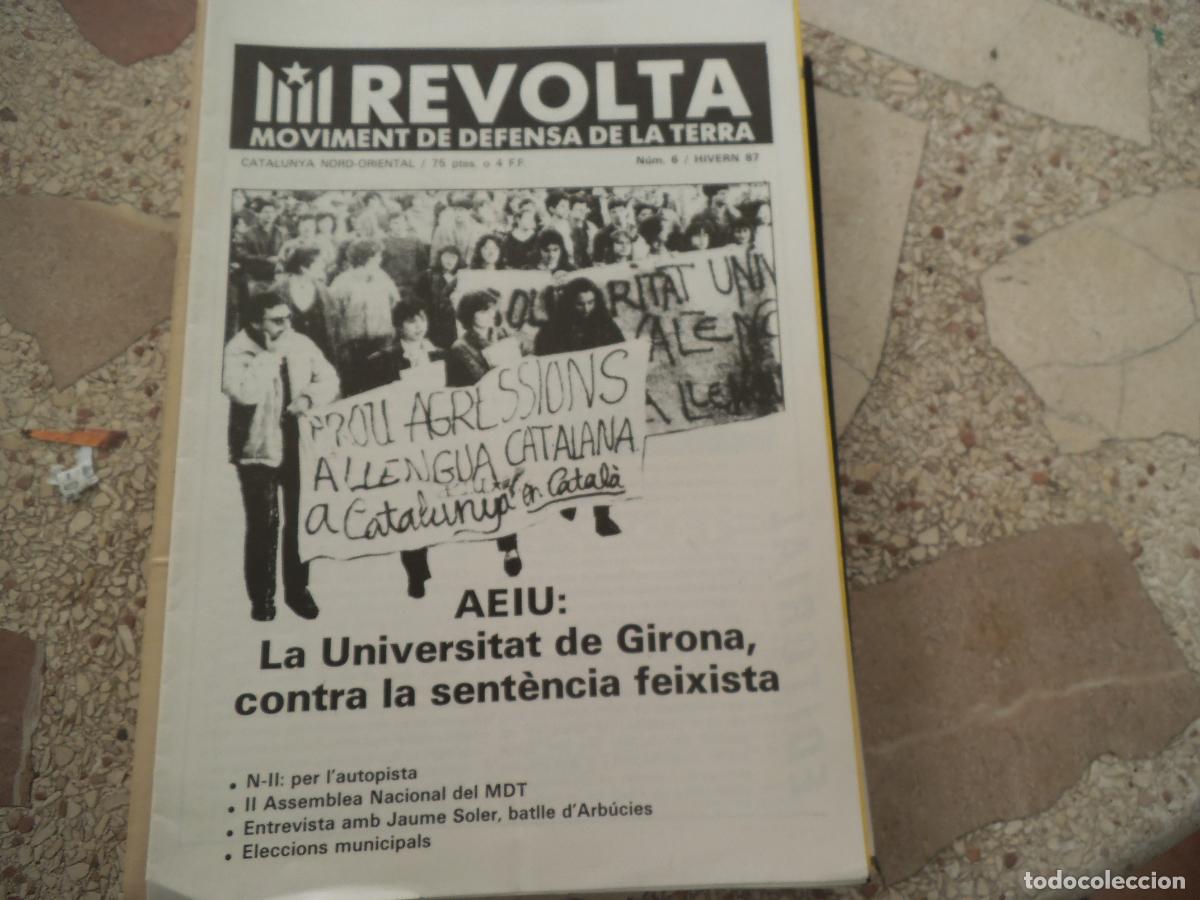 Coleccionismo de revistas y peri&oacute;dicos: revolta n&ordm; 6, 1987, movinent de defensa de la terra, la universitat de girona contra la sentencia fe