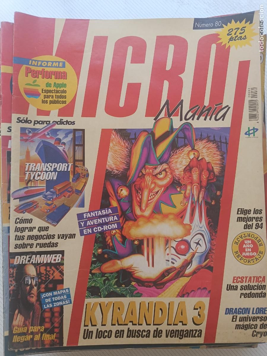 Coleccionismo de revistas y peri&oacute;dicos: Revista de ordenadores Microman&iacute;a n&ordm; 80 (Micro Man&iacute;a)