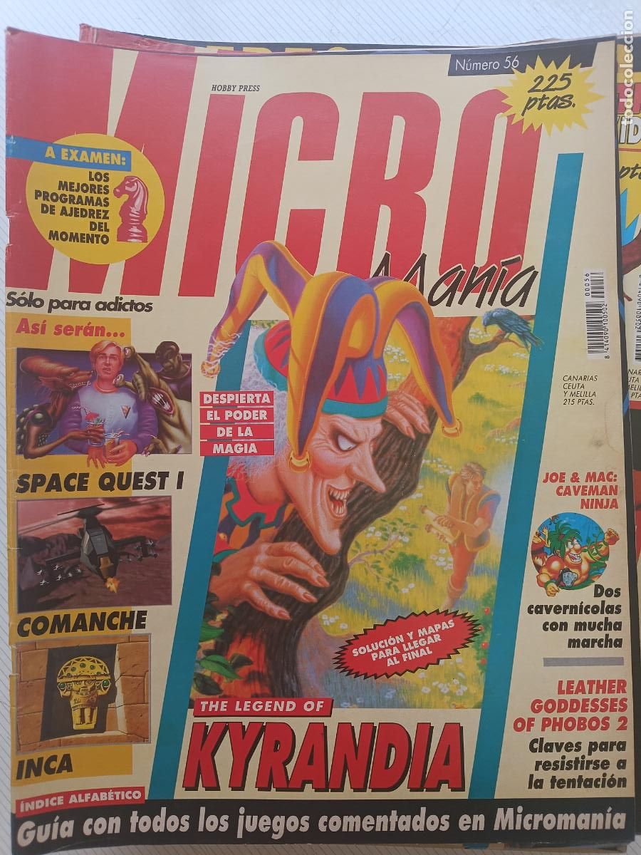 Coleccionismo de revistas y peri&oacute;dicos: Revista de ordenadores Microman&iacute;a n&ordm; 56 (Micro Man&iacute;a)