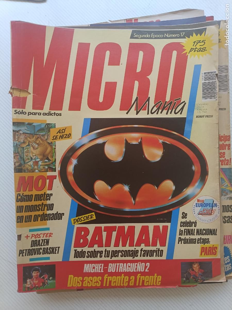 Sammeln von Zeitschriften und Zeitungen: Revista de ordenadores MICRO MANIA N&ordm; 17 BATMAN SPECTRUM AMSTRAD AMIGA MSX COMMODORE PC MICROMANIA