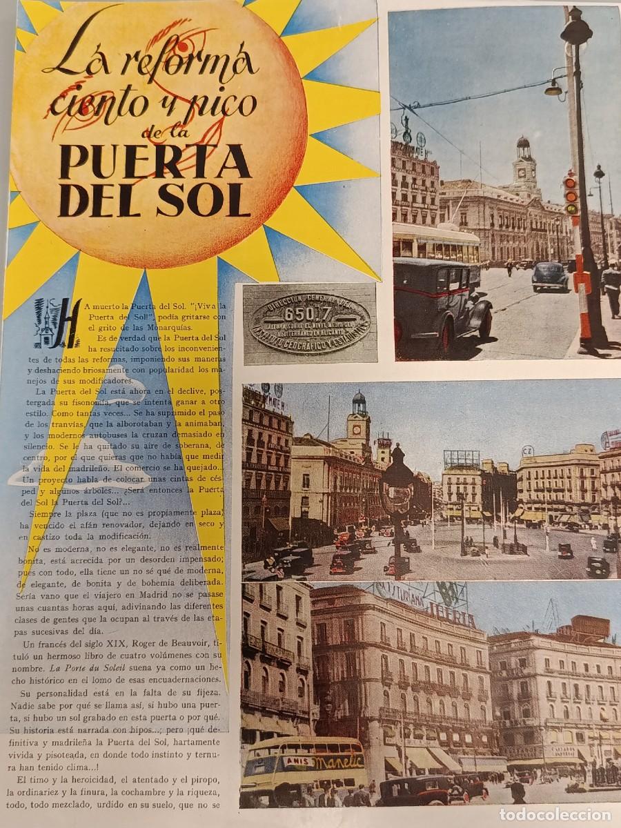 Sammeln von Zeitschriften und Zeitungen: Reportaje 4 P&aacute;gs &rdquo;La reforma ciento y pico de la Puerta del Sol&rdquo; - Mundo Hisp&aacute;nico c. 1959. Madrid.