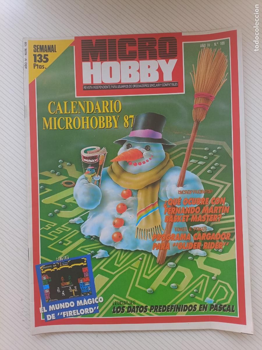 Collectionnisme de Revues et Journaux: Revista de ordenadores MICRO HOBBY 109