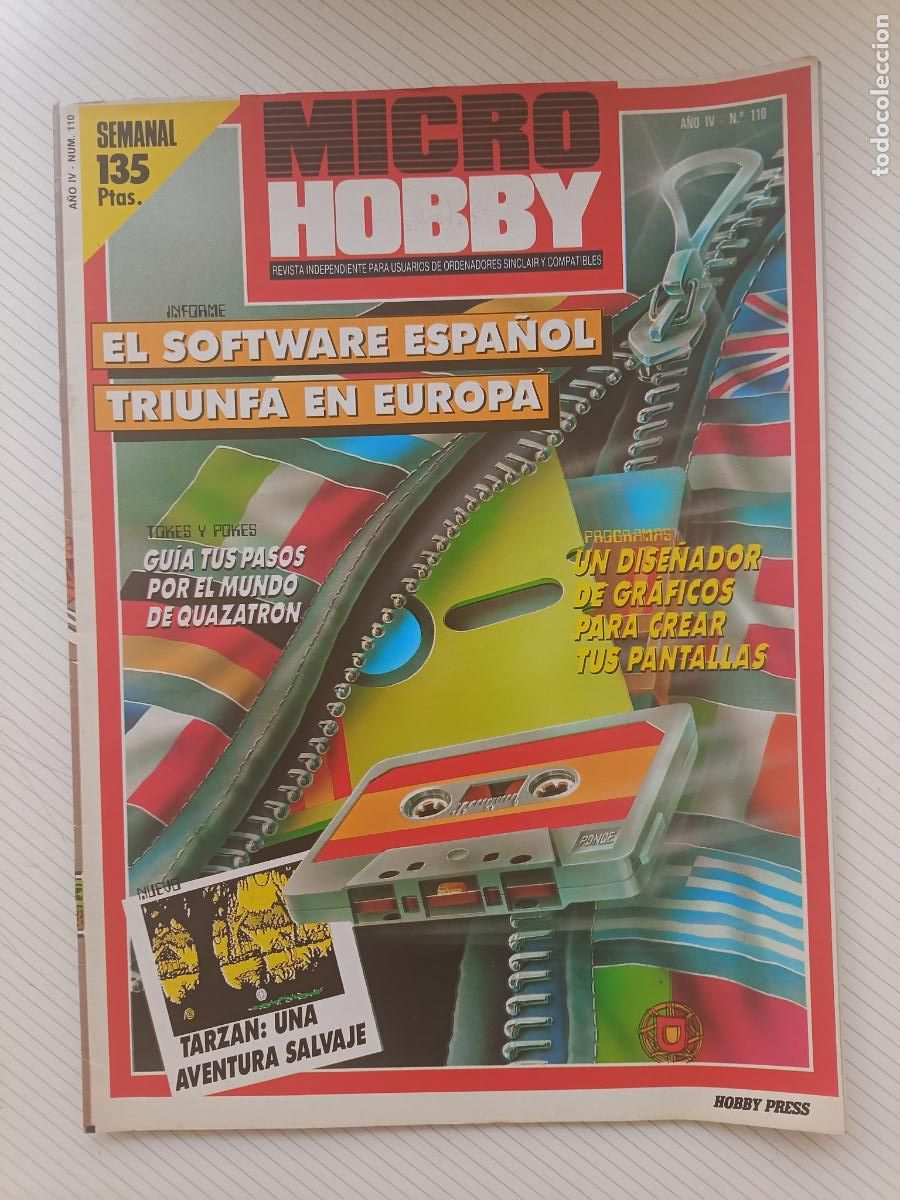 Collectionnisme de Revues et Journaux: Revista de ordenadores MICRO HOBBY 110