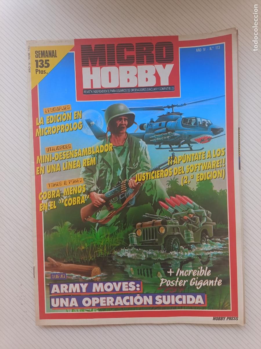 Collectionnisme de Revues et Journaux: Revista de ordenadores MICRO HOBBY 113