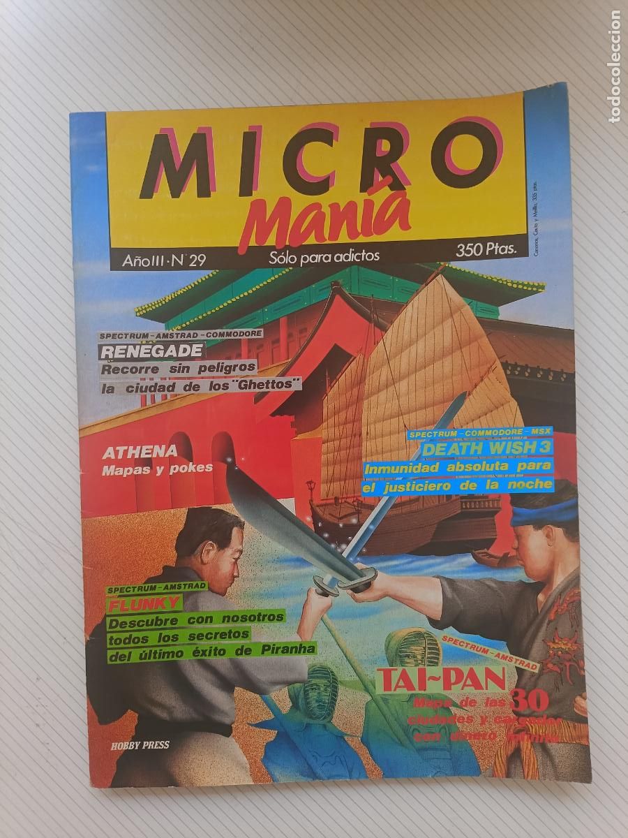 Collectionnisme de Revues et Journaux: Revista de ordenadores MICROMANIA MICRO MANIA N&ordm; 29 1&ordf; EPOCA, POSTER