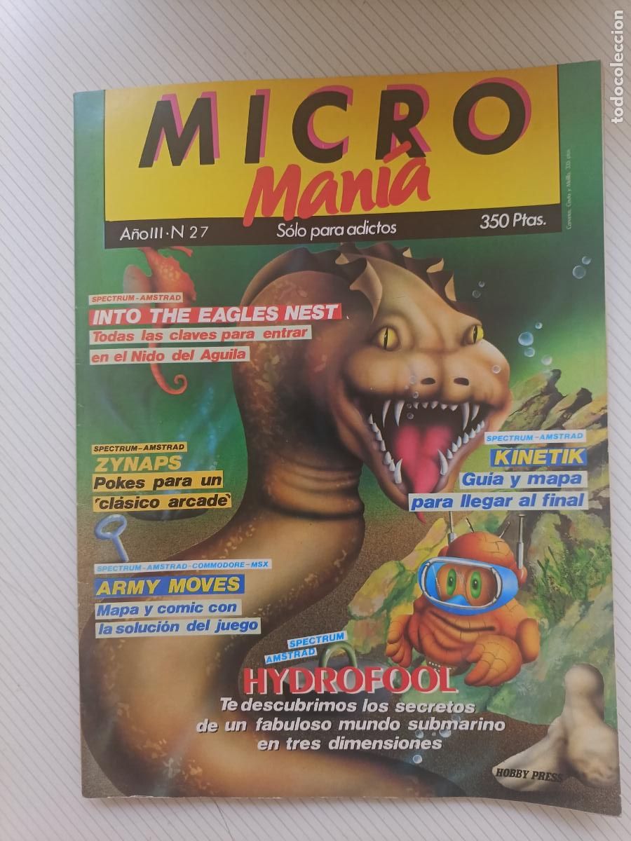Collectionnisme de Revues et Journaux: Revista de ordenadores MICROMANIA MICRO MANIA N&ordm; 27