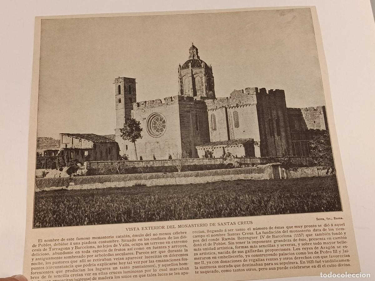 Collezionismo di Riviste e Giornali: Fotograf&iacute;a Antigua &rdquo;Monasterio de Santas Creus&rdquo; (Tarragona) - Serra Fot&oacute;grafo. c. 1900. Catalu&ntilde;a.