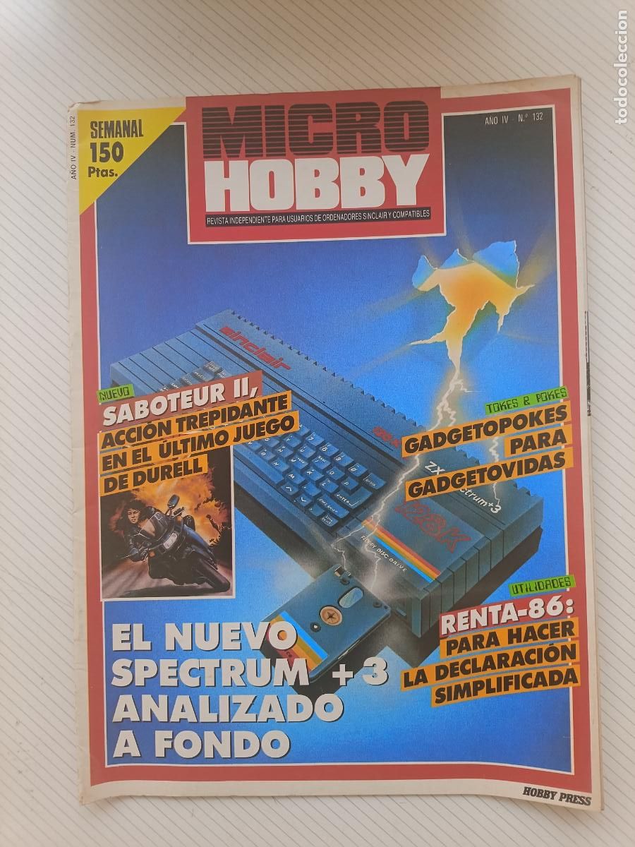 Collezionismo di Riviste e Giornali: Revista de ordenadores MicroHobby n&ordm; 132 a&ntilde;o IV (Micro Hobby, sinclair, spectrum)