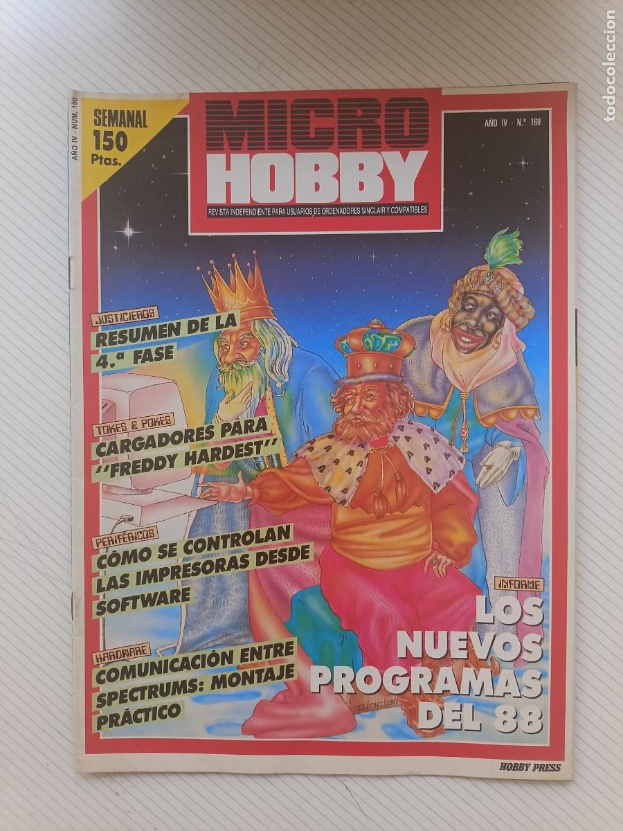 Collezionismo di Riviste e Giornali: Revista de ordenadores MicroHobby n&ordm; 160 (Micro Hobby, sinclair, spectrum)