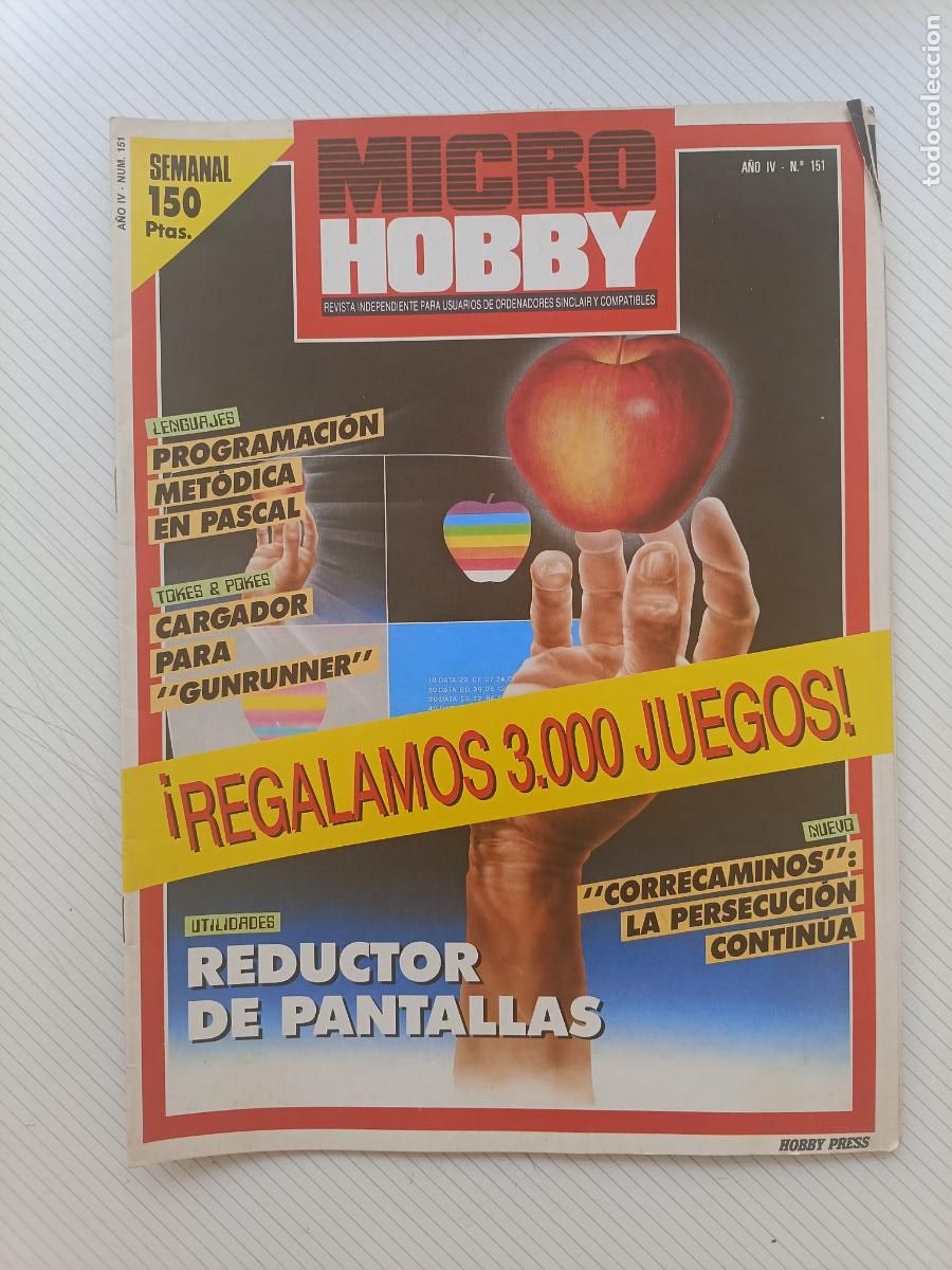 Collection Magazines and Newspapers: Revista de ordenadores MicroHobby n&ordm; 151 (Micro Hobby, sinclair, spectrum)