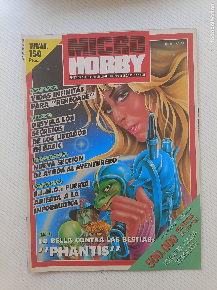 Collezionismo di Riviste e Giornali: Revista de ordenadores MicroHobby n&ordm; 158 (Micro Hobby, sinclair, spectrum)
