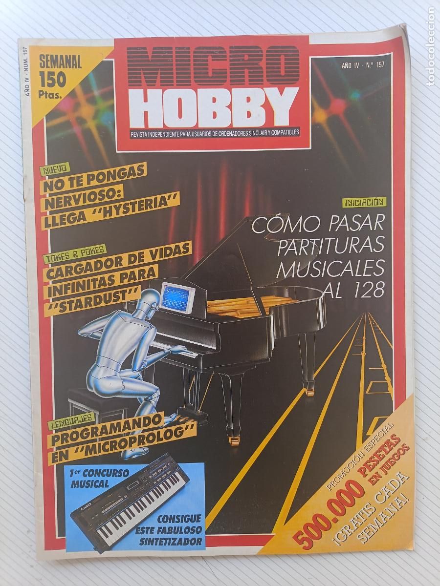 Collezionismo di Riviste e Giornali: Revista de ordenadores MicroHobby n&ordm; 157 (Micro Hobby, sinclair, spectrum)