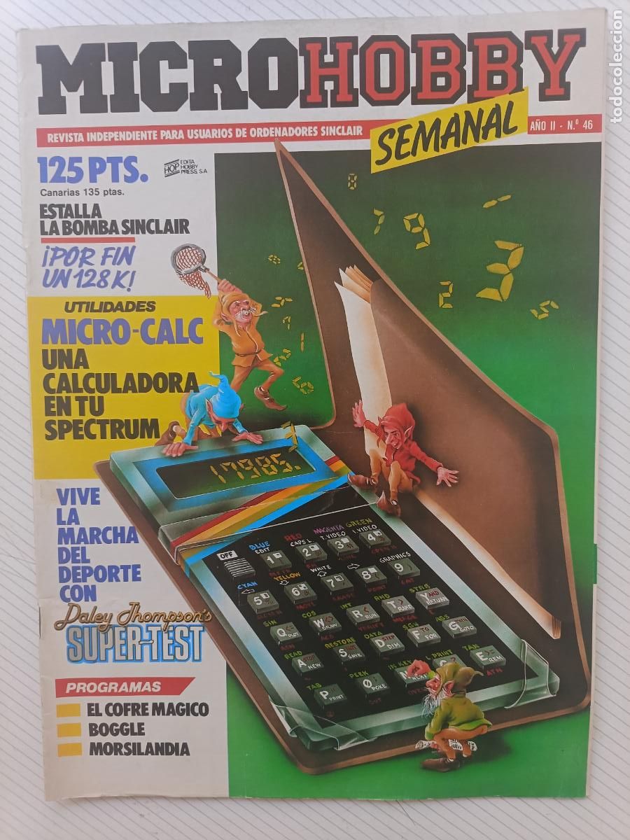 Collezionismo di Riviste e Giornali: Revista de ordenadores MicroHobby n&ordm; 46 (Micro Hobby, sinclair, spectrum)