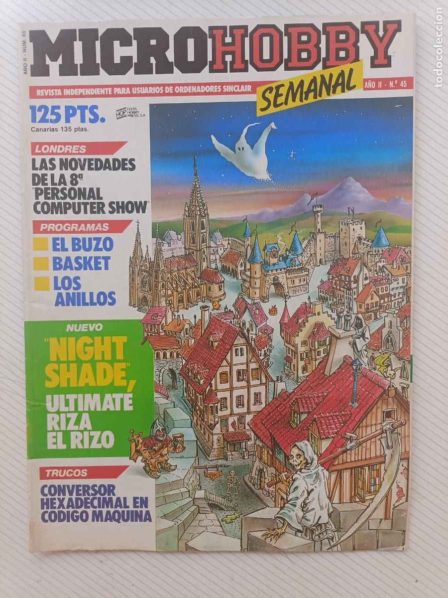 Collezionismo di Riviste e Giornali: Revista de ordenadores MicroHobby n&ordm; 45 (Micro Hobby, sinclair, spectrum)