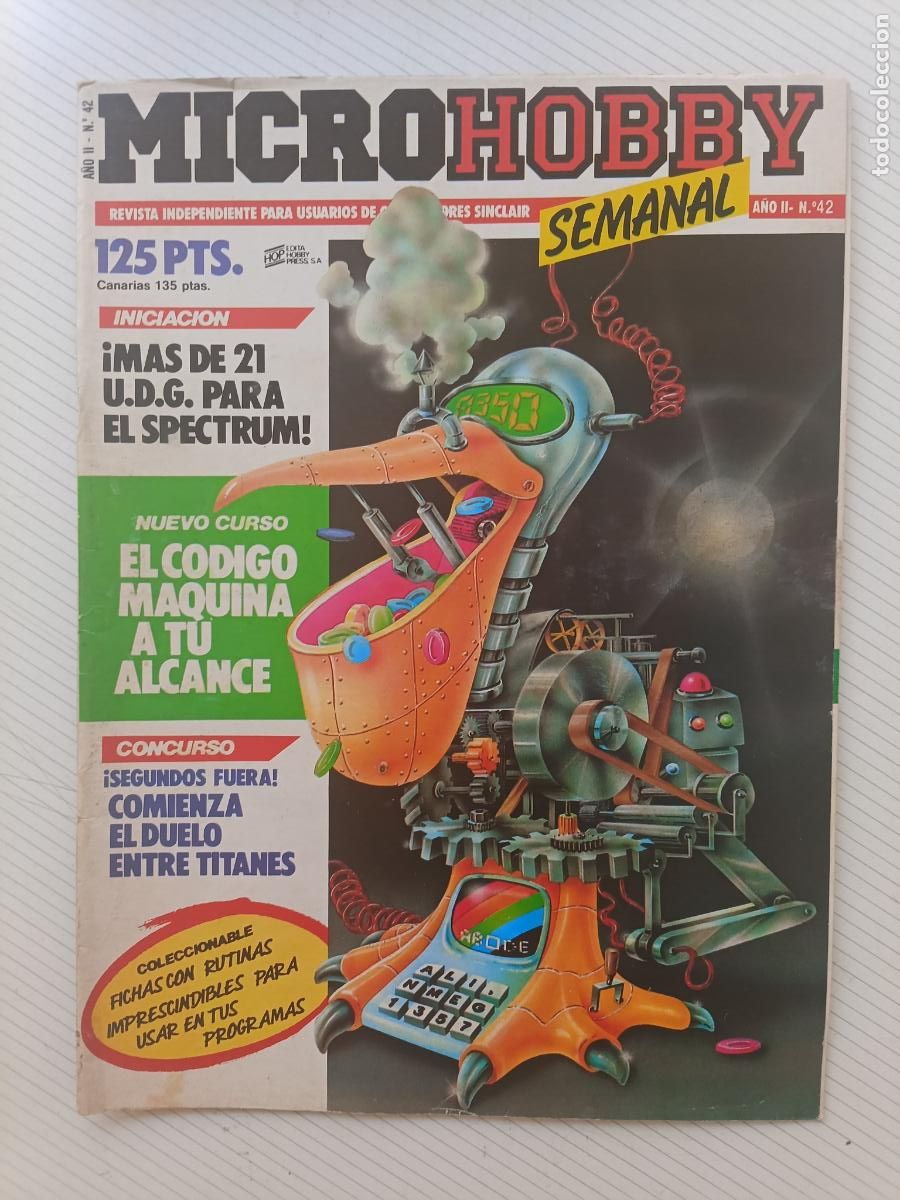 Collezionismo di Riviste e Giornali: Revista de ordenadores MicroHobby n&ordm; 42 (Micro Hobby, sinclair, spectrum)