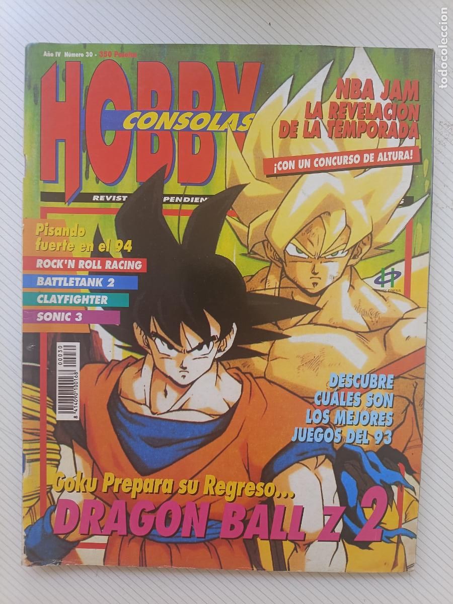 Coleccionismo de revistas y peri&oacute;dicos: Hobby consolas revista n&uacute;mero 30 a&ntilde;o 1994 marzo drag&oacute;n ball