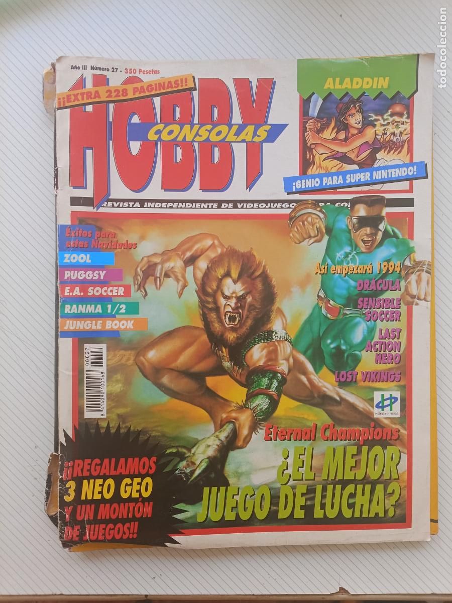 Coleccionismo de revistas y peri&oacute;dicos: Hobby consolas revista n&uacute;mero 27 a&ntilde;o 1994