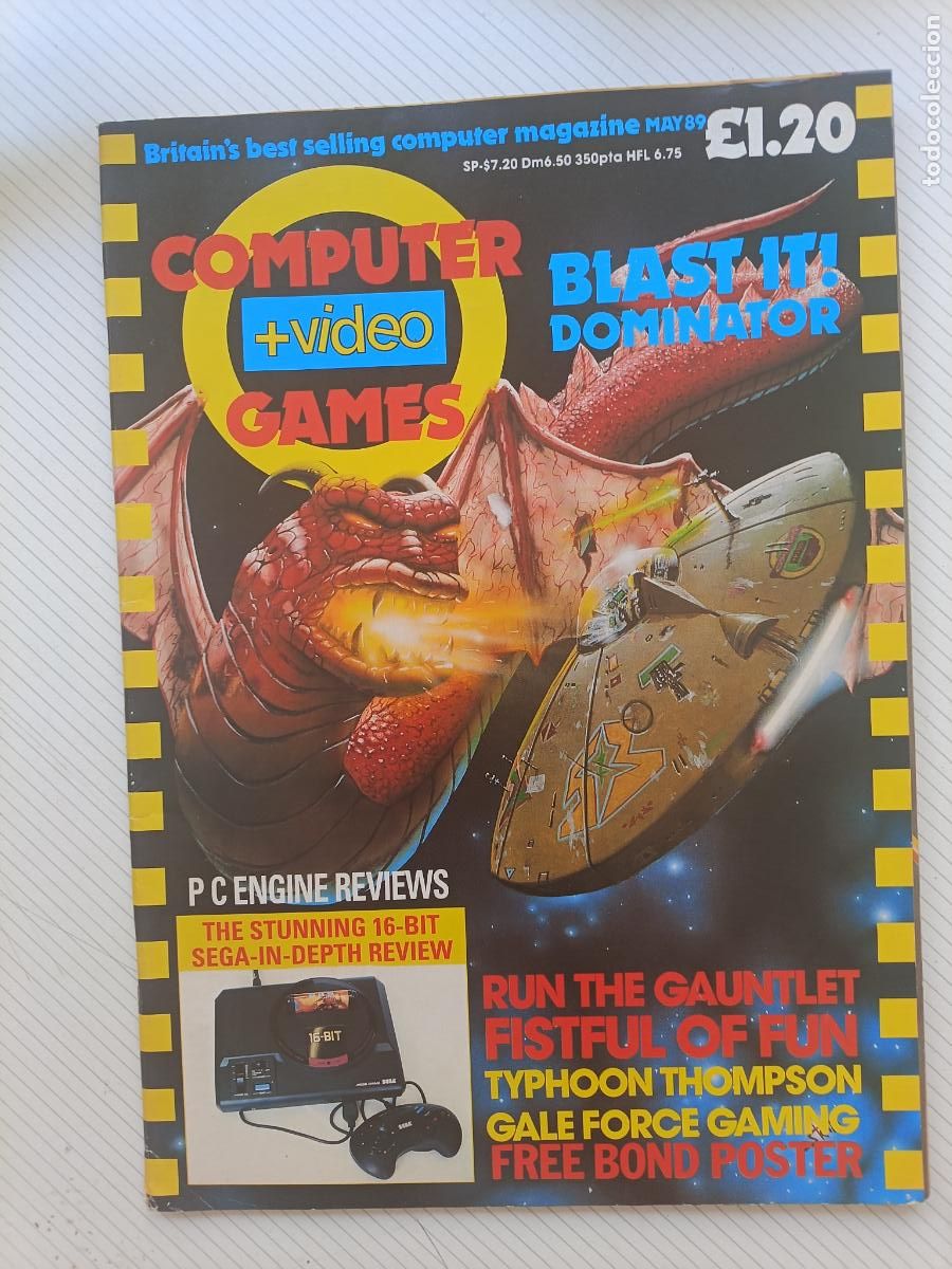 Coleccionismo de revistas y peri&oacute;dicos: Revista inglesa de ordenadores y videojuegos COMPUTER & VIDEO GAMES a&ntilde;os 80