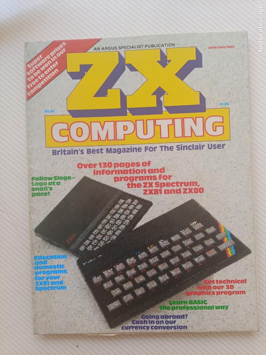 Coleccionismo de revistas y peri&oacute;dicos: Revista inglesa de ordenadores y videojuegos ZX Computing 1984