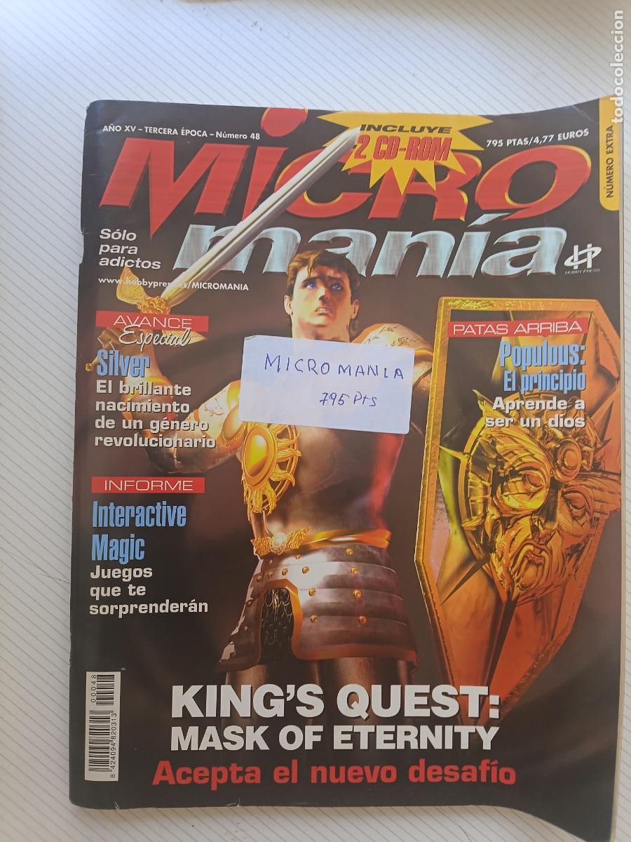 Coleccionismo de revistas y peri&oacute;dicos: MICROMANIA TERCERA EPOCA EXTRA 48 KING'S QUEST MASK OF ETERNITY, POPULOUS, SILVER... MICRO MANIA