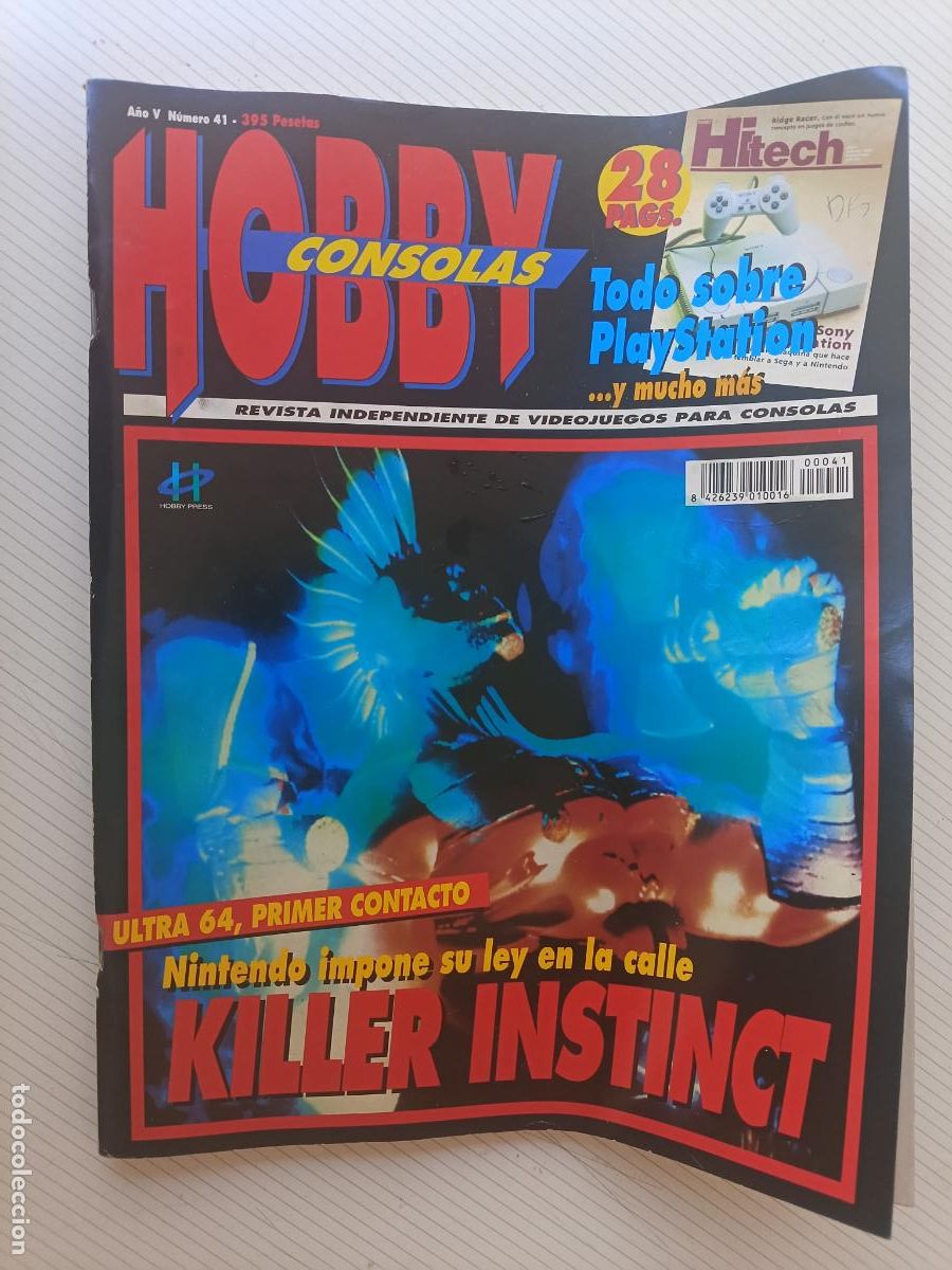 Coleccionismo de revistas y peri&oacute;dicos: REVISTA DE VIDEOJUEGOS HOBBY CONSOLAS N&ordm; 41
