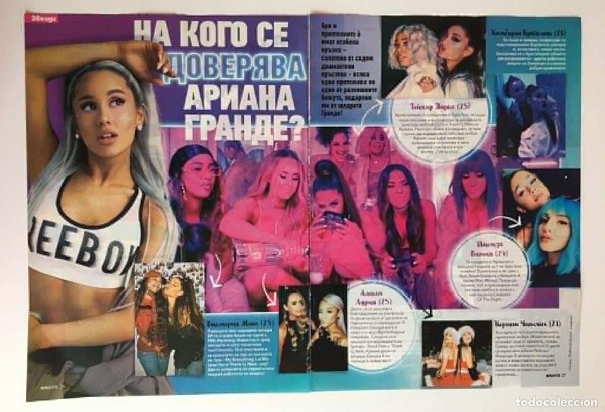 Coleccionismo de revistas y peri&oacute;dicos: Ariana Grande 2-Page Magazine Article Clipping &ndash; Bravo Magazine Bulgaria Music