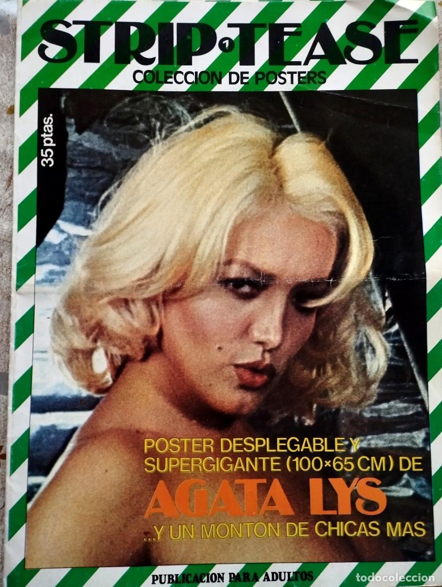 Coleccionismo de revistas y peri&oacute;dicos: Revista STRIP TEASE N&ordm; 1 POSTER GIGANTE AGATA LYS