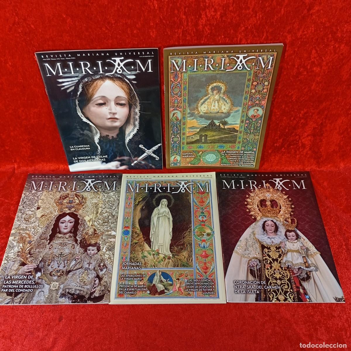 Coleccionismo de revistas y peri&oacute;dicos: MIRIAM - REVISTA MARIANA UNIVERSAL - 445, 447-448, 449, 451 Y 452 - 5 REVISTAS / 669