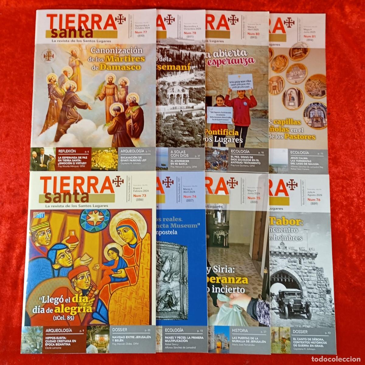 Coleccionismo de revistas y peri&oacute;dicos: TIERRA SANTA - LA REVISTA DE LOS SANTOS LUGARES - LOTE DE 8 REVISTAS - VER N&ordm; EN FOTOS / 672