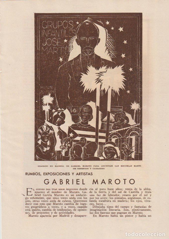 Collection Magazines and Newspapers: * ARTE * GRABADO * Obras de Gabriel Maroto, Manuel Ascunce, Onelia Rodriguez ; Miciano - 1931