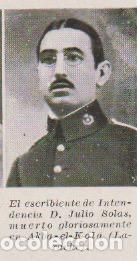 Coleccionismo de revistas y peri&oacute;dicos: * MONTE ARRUIT * LARACHE *Auxiliar de Intendencia Julio Solas - 1921