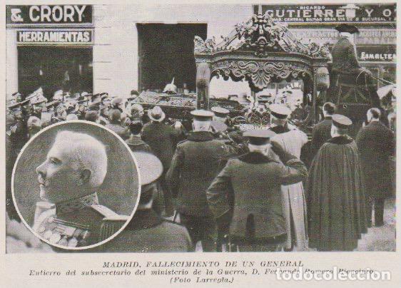 Coleccionismo de revistas y peri&oacute;dicos: Entierro del subsecretario D. Fernando Romero Biencinto - 1921