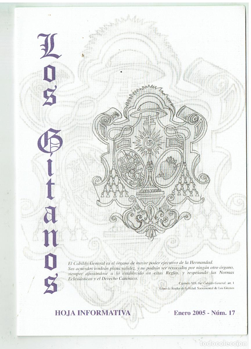 Coleccionismo de revistas y peri&oacute;dicos: SEMANA SANTA DE SEVILLA. LOS GITANOS. HOJA INFORMATIVA. N&ordm; 17. ENERO 2025. (Z/34.1)