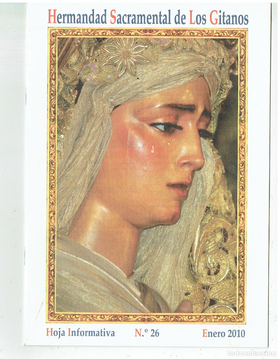 Coleccionismo de revistas y peri&oacute;dicos: SEMANA SANTA DE SEVILLA. HERMANDAD SACRAMENTAL DE LOS GITANOS. N&ordm; 26. ENERO 2010.(Z/34.1)