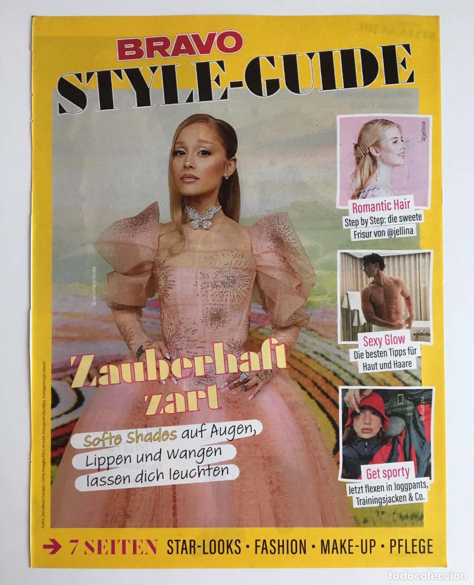 Coleccionismo de revistas y peri&oacute;dicos: Ariana Grande &rdquo;Style Guide&rdquo; Insert Cover Page А4 &ndash; Bravo Magazine Germany Music