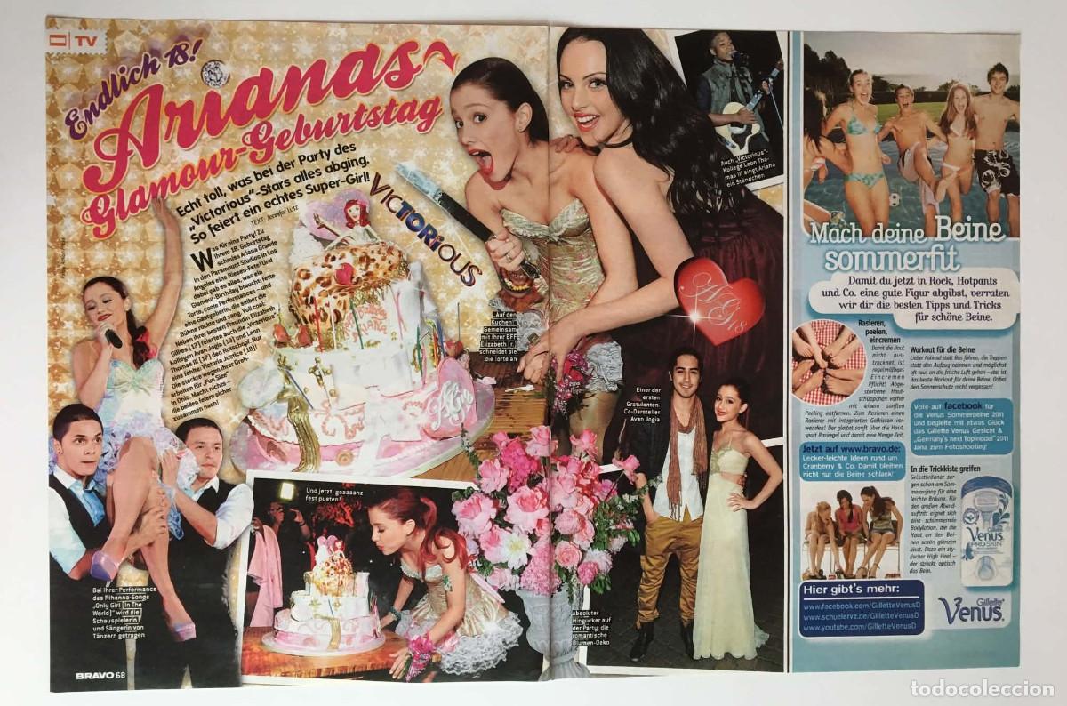 Coleccionismo de revistas y peri&oacute;dicos: Ariana Grande 18th Birthday Glamour Feature Clipping A3 &ndash; Bravo Magazine Germany Music Rare Vintage