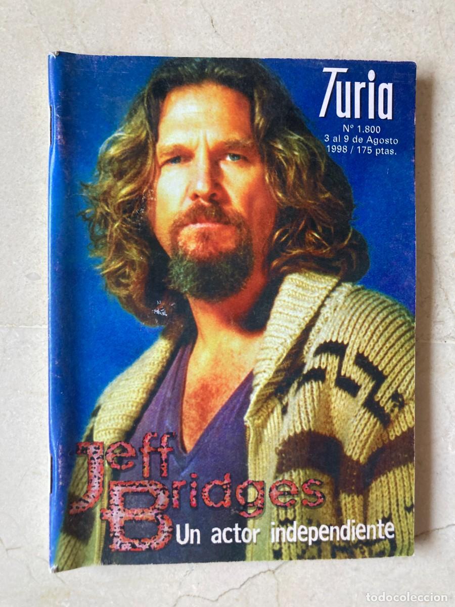 Coleccionismo de revistas y peri&oacute;dicos: CARTELERA TURIA EXTRA N&ordm; 1800 / A&Ntilde;O 1998 / VALENCIA / Portada: Jeff Bridges